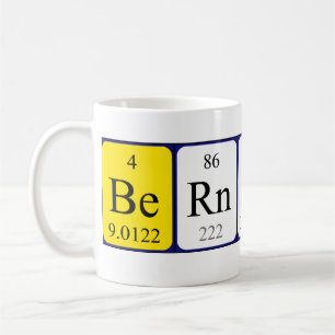 Bernardo periodic table name mug