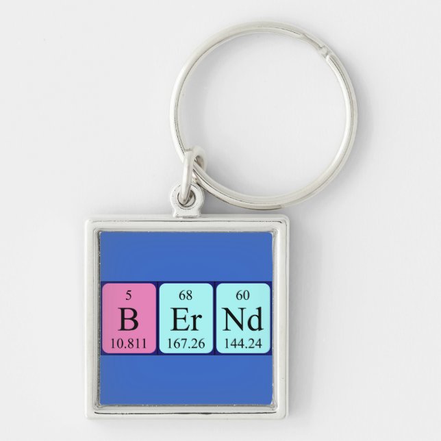 Bernd periodic table name keyring (Front)