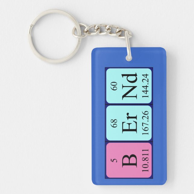 Bernd periodic table name keyring (Front)