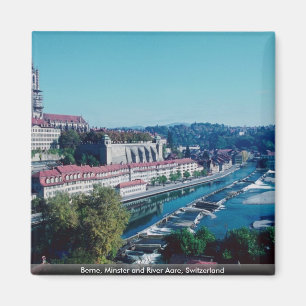 Berne, Minster and River Aare, Switzerland Magnet
