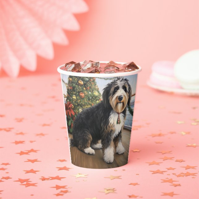 Bernedoodle Christmas Cruise: Pawsome Holiday  Paper Cups (Insitu)
