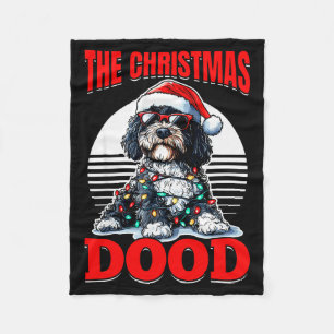 Bernedoodle Christmas Dog Breed The Christmas Dood Fleece Blanket