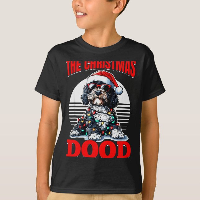 Bernedoodle Christmas Dog Breed The Christmas Dood T-Shirt (Front)