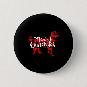 Bernedoodle Christmas Dog Mom Dad Pet Plaid Gift F 6 Cm Round Badge