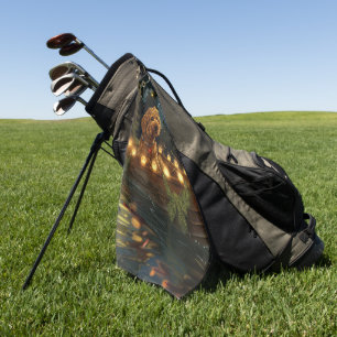 Bernedoodle Christmas Festive Voyage Golf Towel