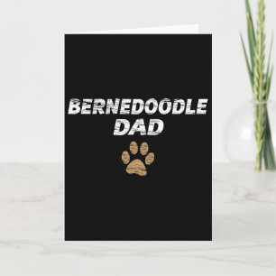 Bernedoodle Dad Mens And Kids Tee - Gift Fathers D Card