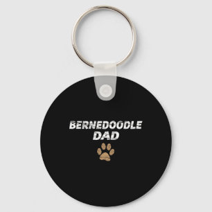 Bernedoodle Dad Mens And Kids Tee - Gift Fathers D Key Ring