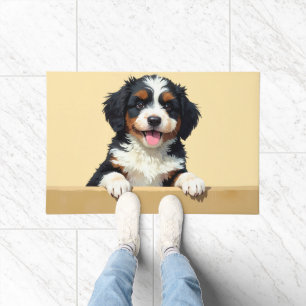 Bernedoodle Dog Doormat Art