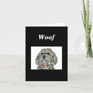 Bernedoodle Dog Note Card