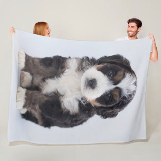 Bernedoodle Fleece Blanket