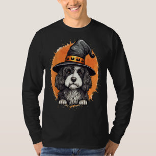 Bernedoodle Halloween Cute and Spooky Doodle Dog T-Shirt