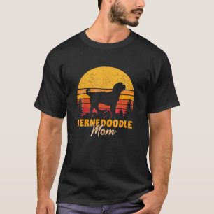 Bernedoodle Mom Mama Vintage Retro Dog Women T-Shirt