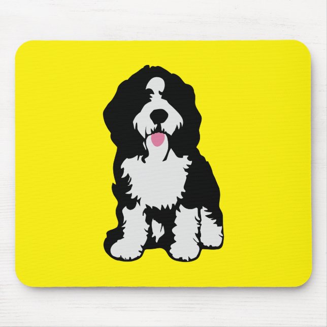 Bernedoodle Mouse Pad (Front)