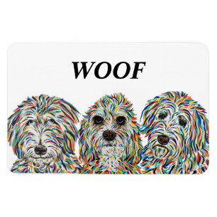 Bernedoodle, Spaniel and Golden Doodle Magnet
