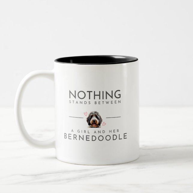 Bernedoodle Two-tone Mug (Left)