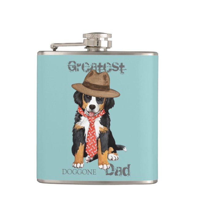 Berner Dad Hip Flask (Front)