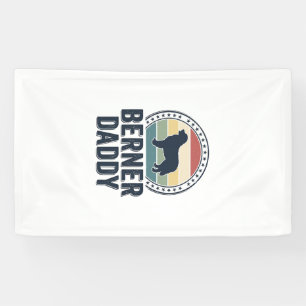 Berner Daddy Vintage Dog Dad Vector Shirt Design_1 Banner
