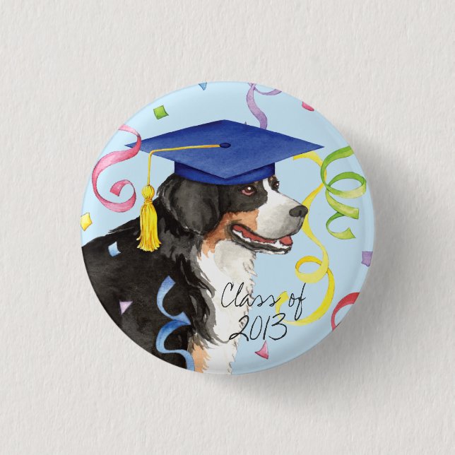 Berner Graduate 3 Cm Round Badge (Front)