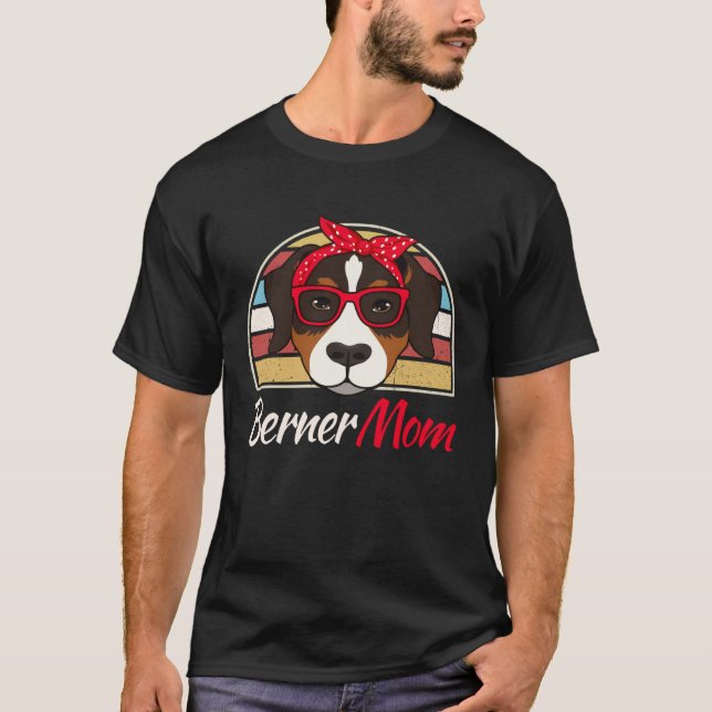 Berner Mom Vintage  Bernese Mountain Dog T-Shirt (Front)