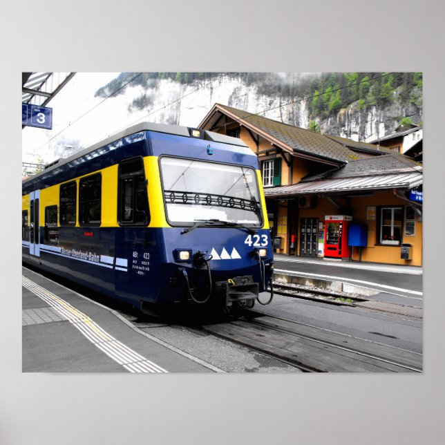 Berner Oberland bahn train Poster (Front)