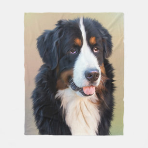 Berner Sennenhund Fleece Blanket