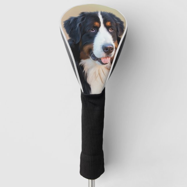 Berner Sennenhund Golf Head Cover (Front)