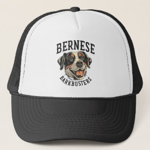 Bernese Barkbusters - Playful Bernese Mountain Dog Trucker Hat