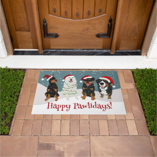 Bernese Doberman Pyrenees Rottweiler  Doormat