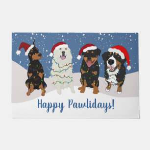 Bernese Doberman Pyrenees Rottweiler  Doormat