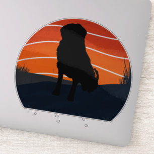 Bernese dog mountain swiss big retro sticker