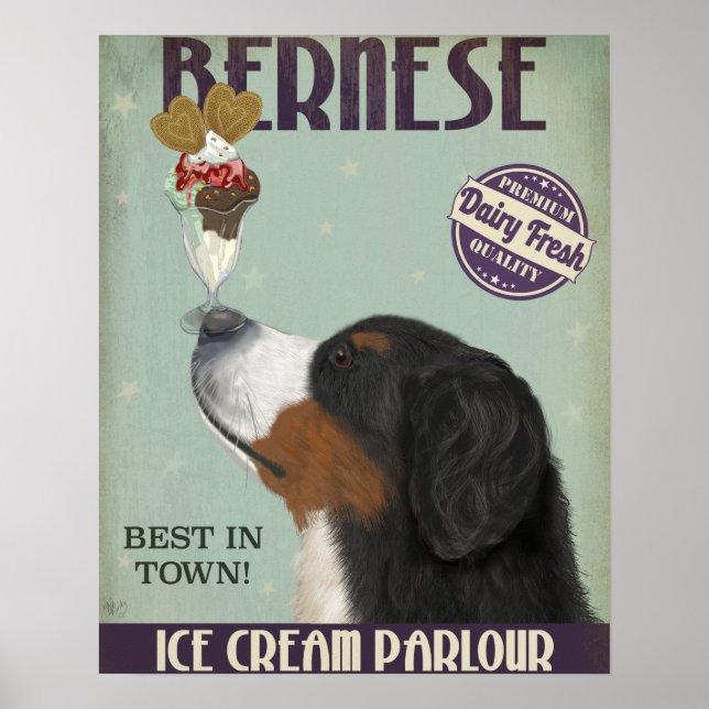 Bernese Ice Cream Poster (Front)