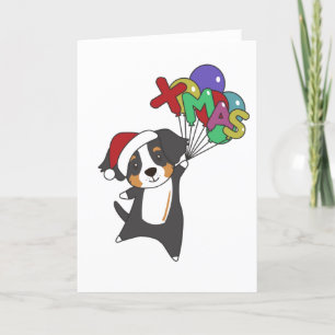Bernese Merry Christmas Happy Christmas Dogs Holiday Card