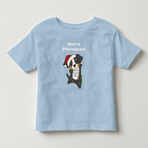 Bernese Merry Christmas Happy Christmas Dogs Toddl Toddler T-Shirt
