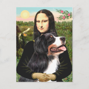 Bernese - Mona Lisa - Customised Postcard