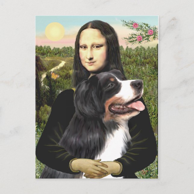 Bernese - Mona Lisa - Customised Postcard (Front)