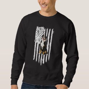 Bernese Mountain American Flag Patriotic Dog 4th O Sweatshirt