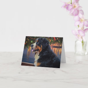 Bernese Mountain Christmas Cruise: Pawsome Holiday Card