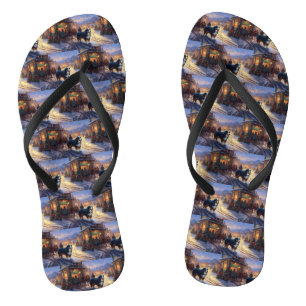 Bernese Mountain Christmas Festive Season Thongs