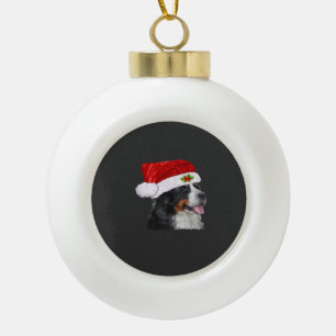 Bernese Mountain Christmas Shirt Dog Christmas Cos Ceramic Ball Christmas Ornament