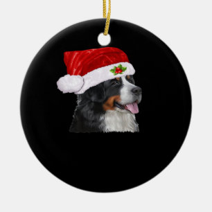 Bernese Mountain Christmas Shirt Dog Christmas Cos Ceramic Ornament