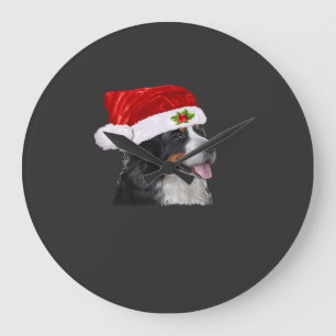 Bernese Mountain Christmas Shirt Dog Christmas Cos Large Clock