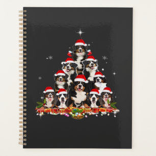 Bernese Mountain Christmas Tree Dog Santa Xmas Fun Planner