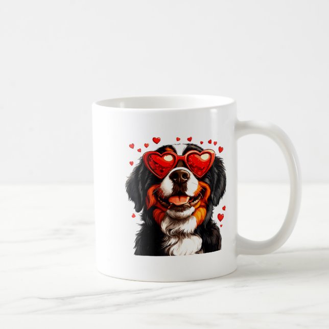 Bernese Mountain Cute Berner Dog Lover Valentines  Coffee Mug (Right)