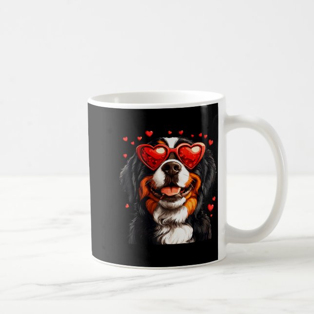 Bernese Mountain Cute Berner Dog Lover Valentines  Coffee Mug (Right)