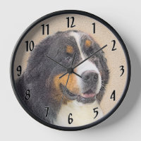 Bernese Mountain Dog 2 Painting - Original Dog Art