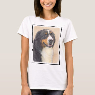 Bernese Mountain Dog 2 Painting - Original Dog Art T-Shirt