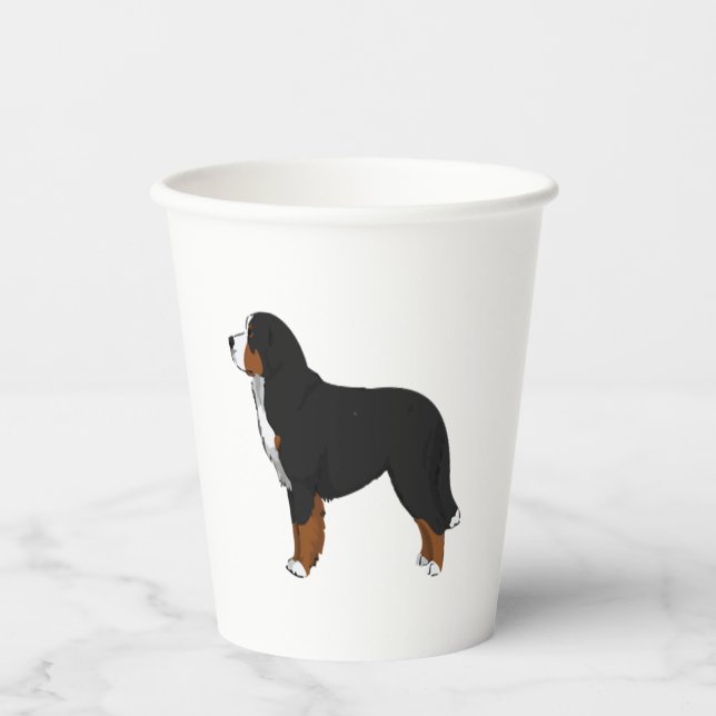 Bernese Mountain Dog 2 Paper Cups (Front)