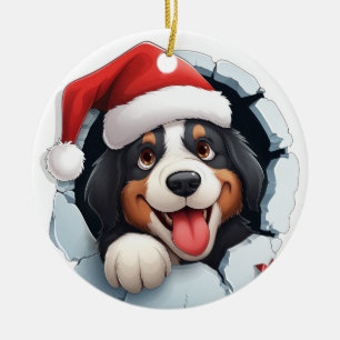Bernese Mountain Dog 3D Breakthrough Ornament