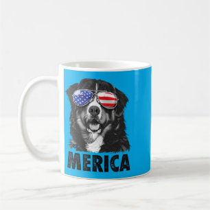 Bernese Mountain Dog 4th Of July America Men Coffee Mug