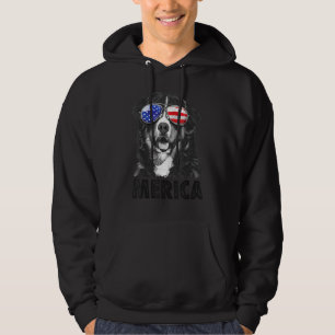 Bernese Mountain Dog 4th Of July Merica Men Americ Hoodie
